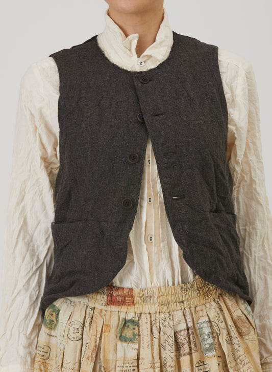 Pas De Calais 3474 Tweed Waistcoat Brown PRE-ORDER