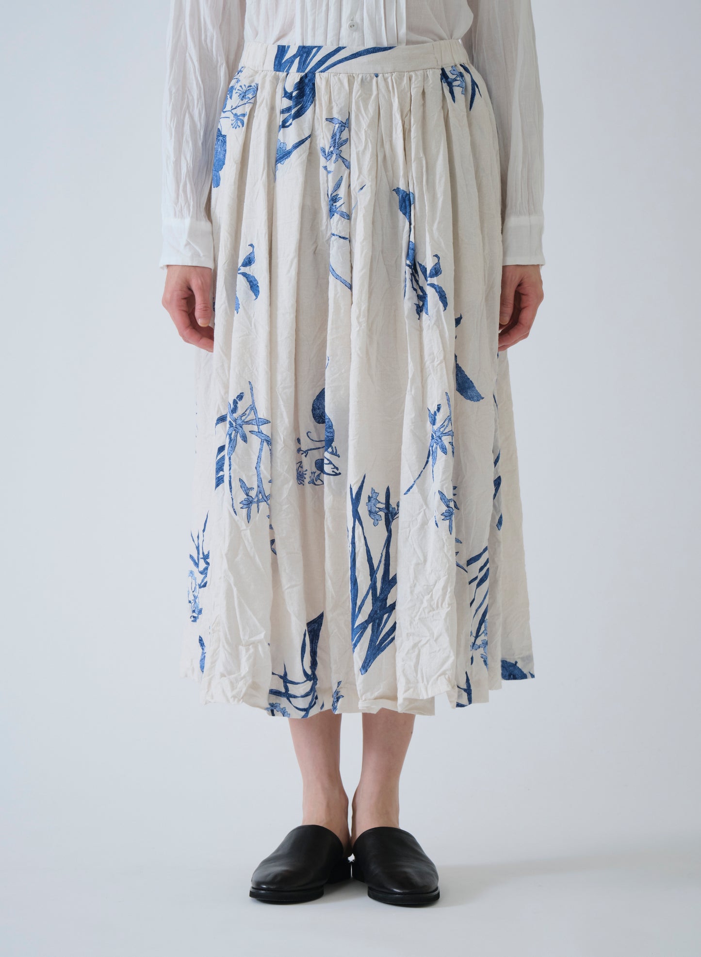 Pas De Calais 7455 Flower Skirt Ivory