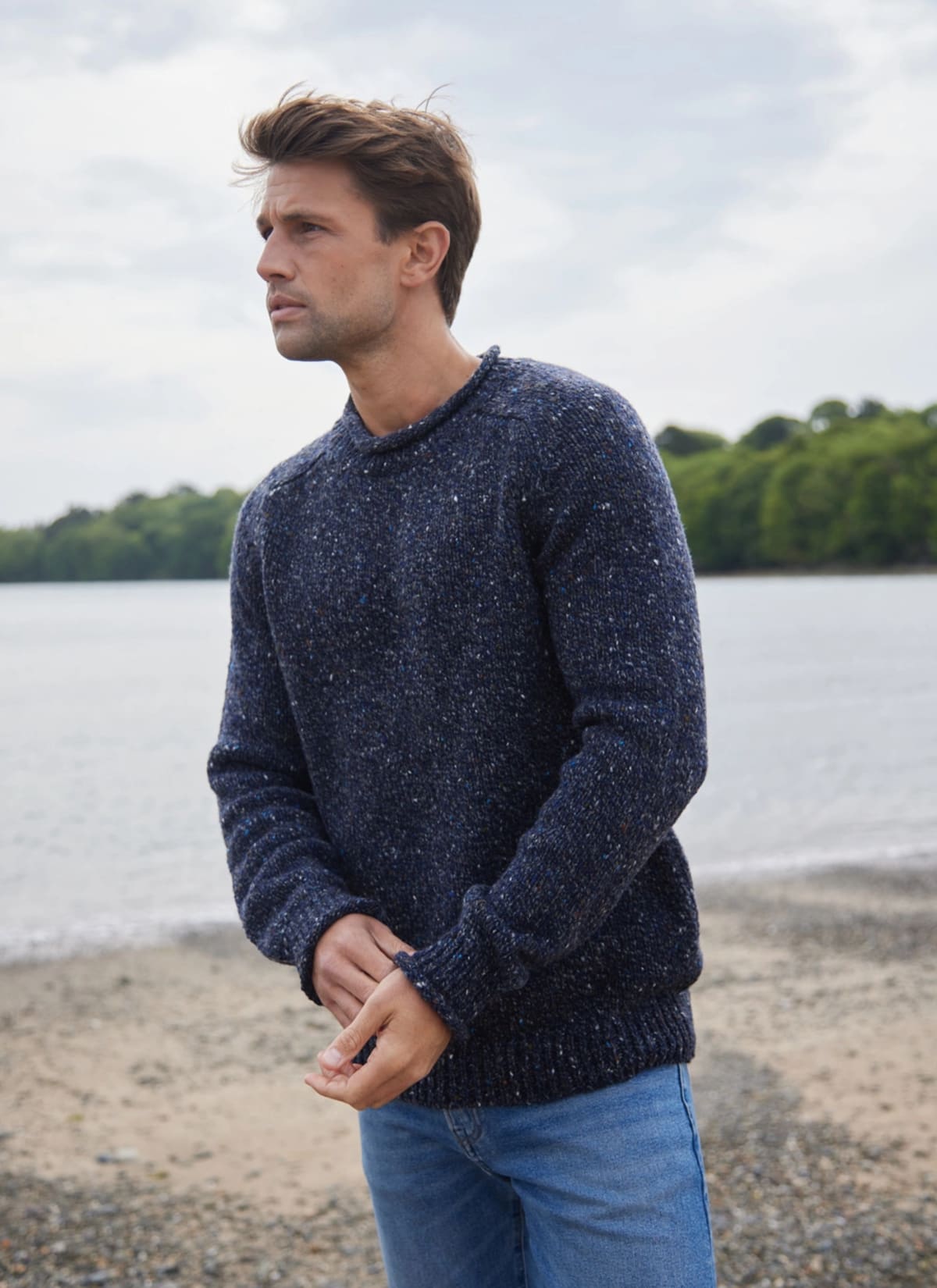 Fisherman 818 Jumper Navy Slate