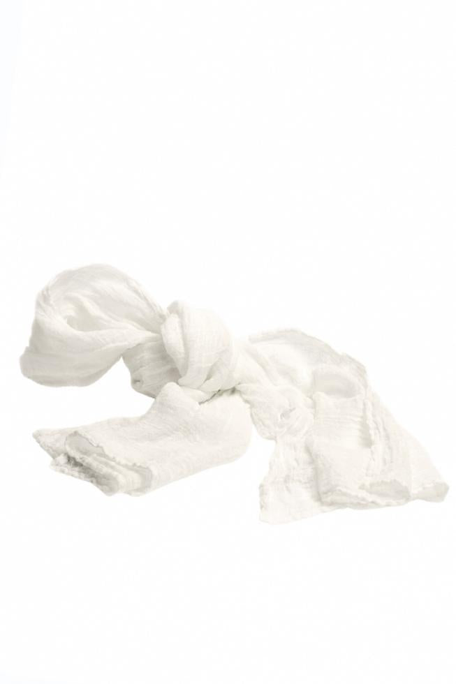 Couleur Chanvre Scarf White