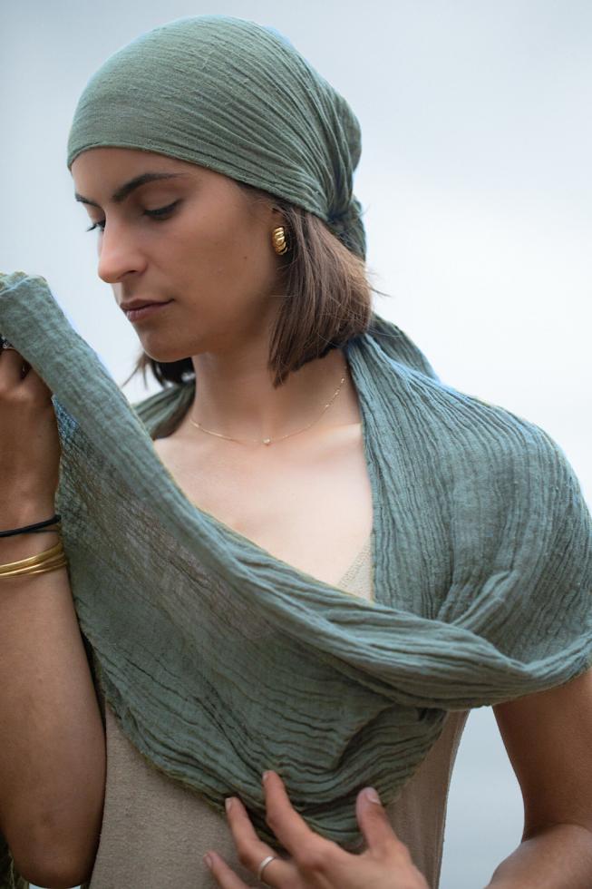 Couleur Chanvre Scarf Jade