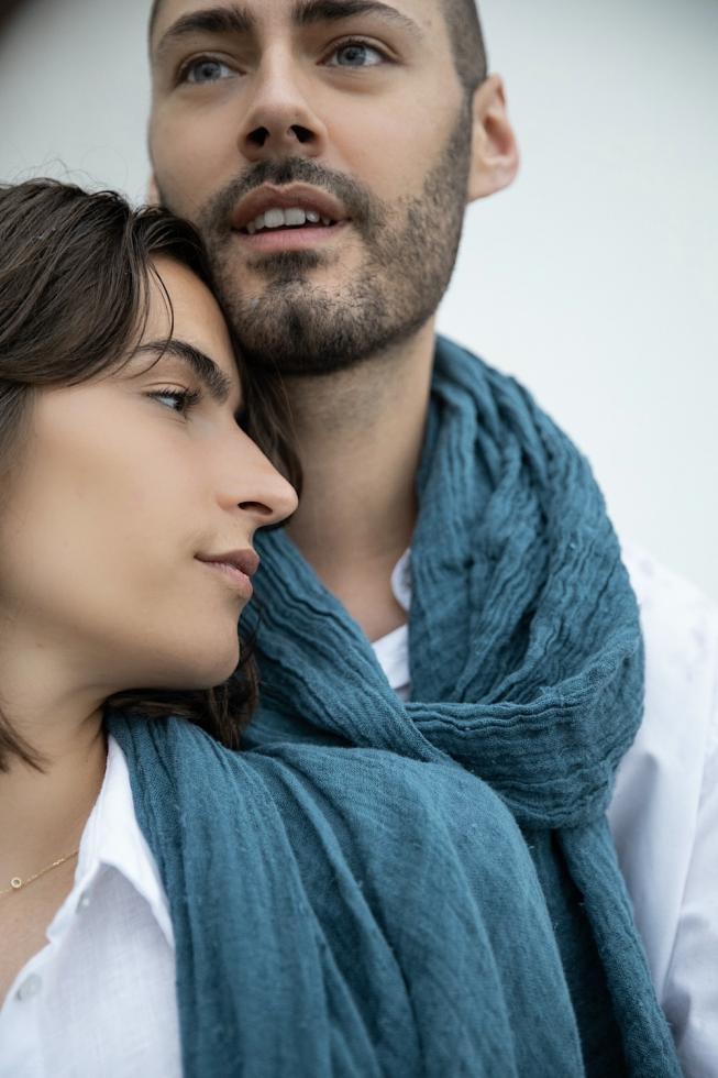 Couleur Chanvre Scarf Teal