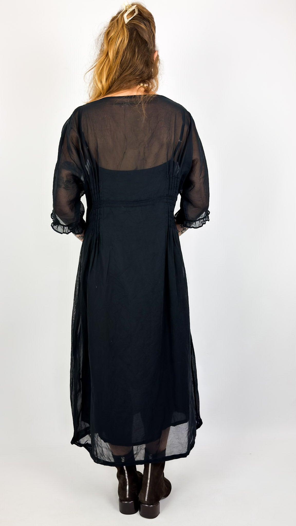 Sula Doris Dress Organdy Black