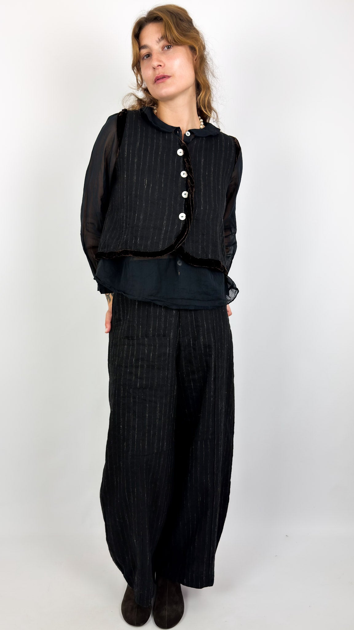 Sula Buttoned Waistcoat Black