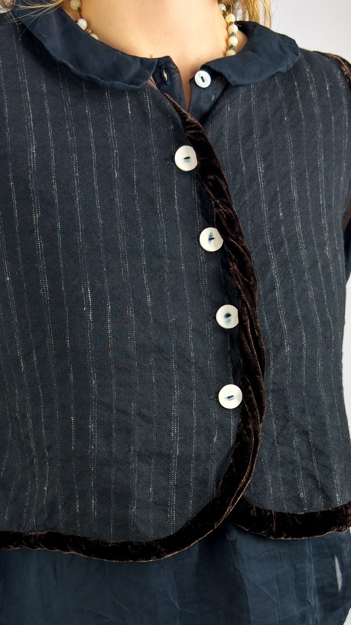 Sula Buttoned Waistcoat Black