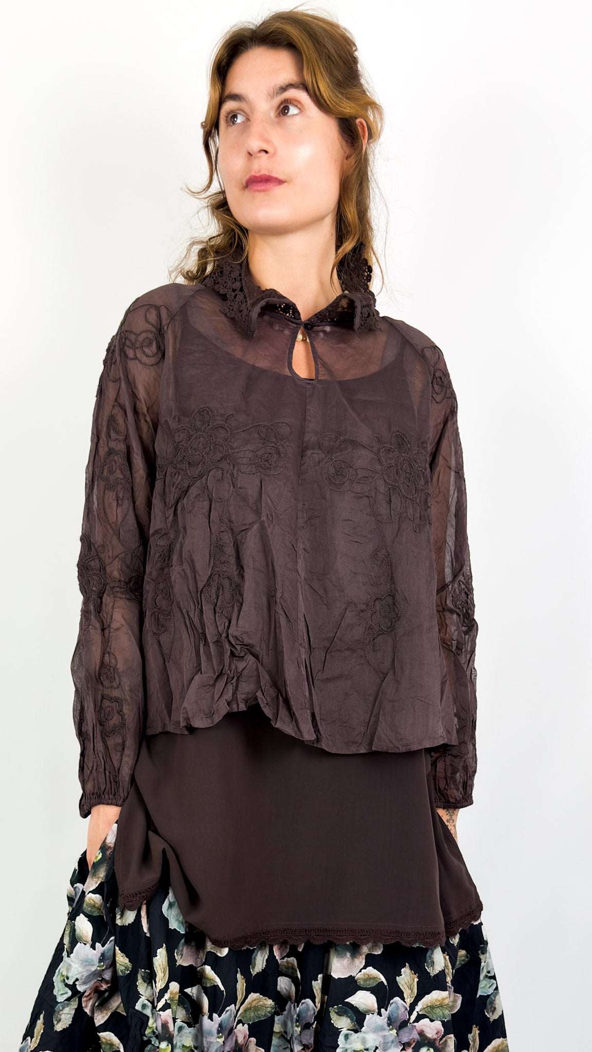 Ewa I Walla Rosa Blouse Raisin