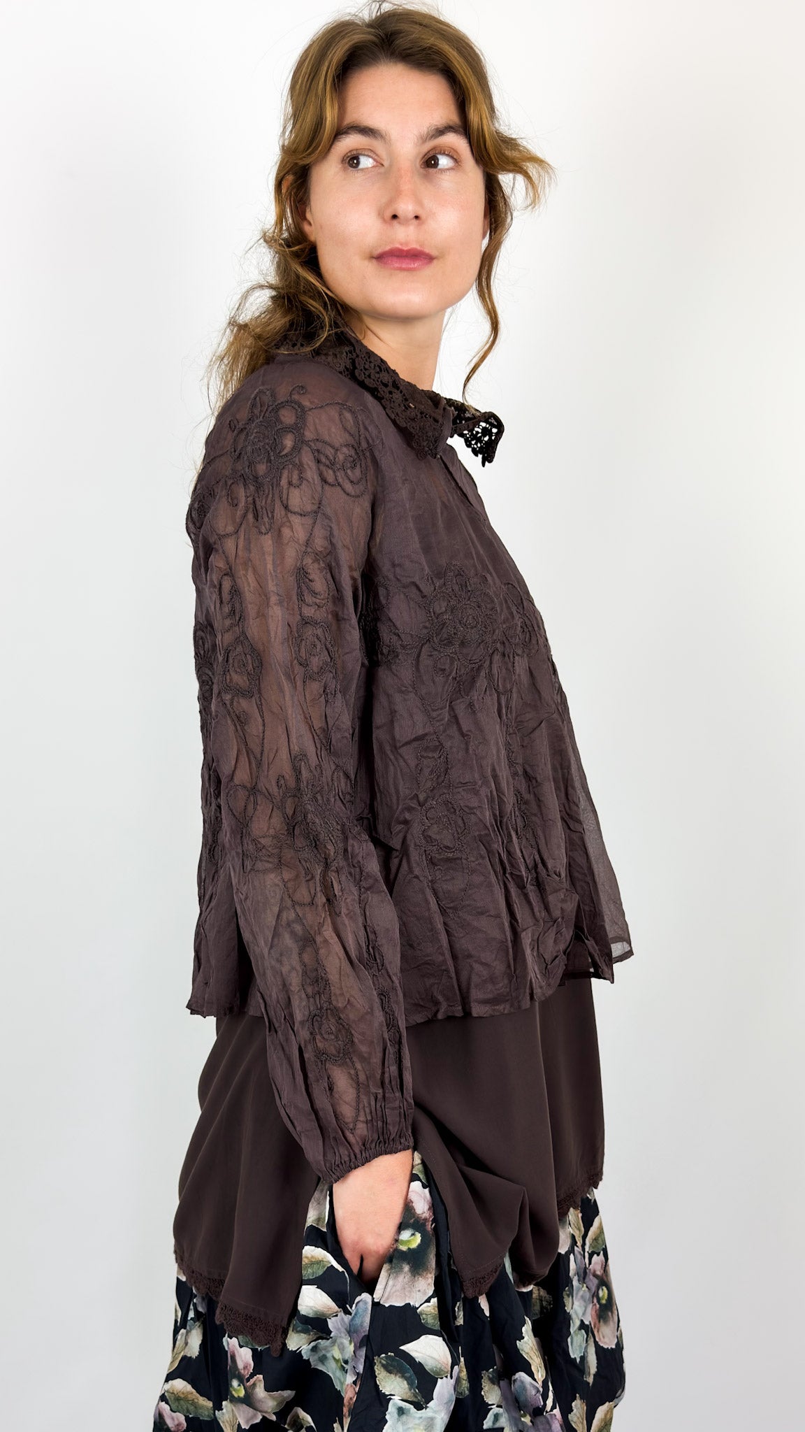 Ewa I Walla Rosa Blouse Raisin