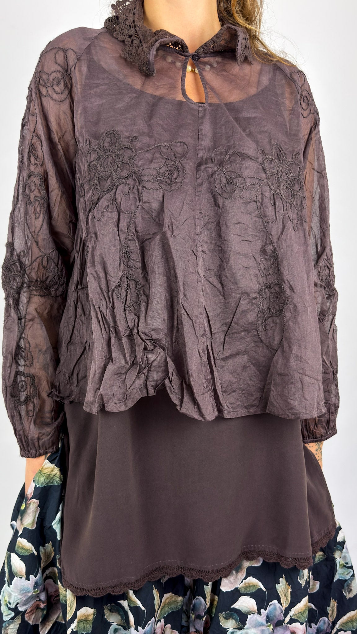 Ewa I Walla Rosa Blouse Raisin