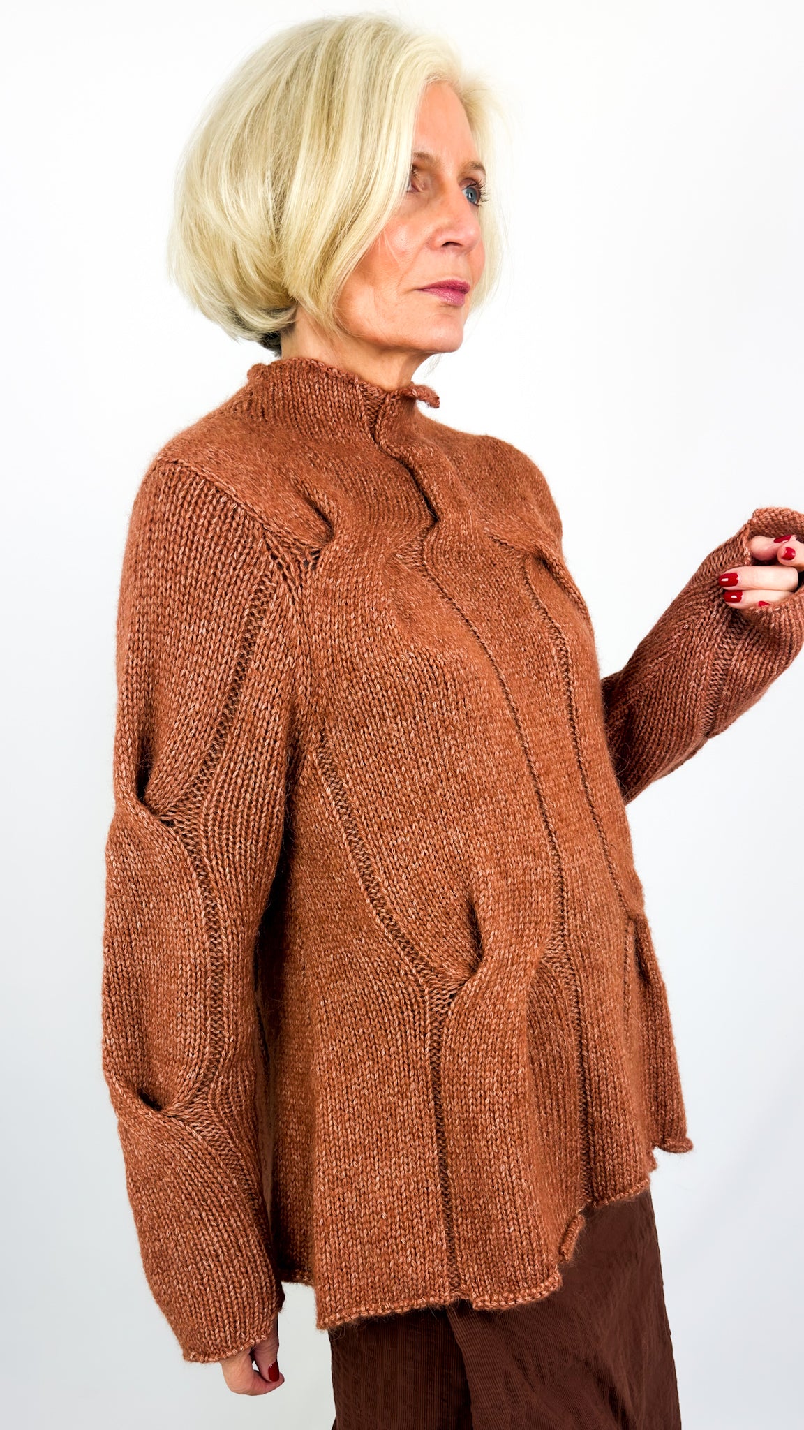Rundholz DIP 0701 Jumper Terracotta Melange