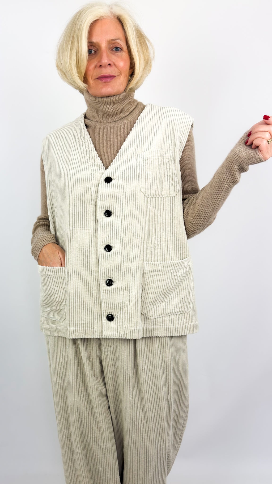 Klasica Malakoff Waistcoat Bone