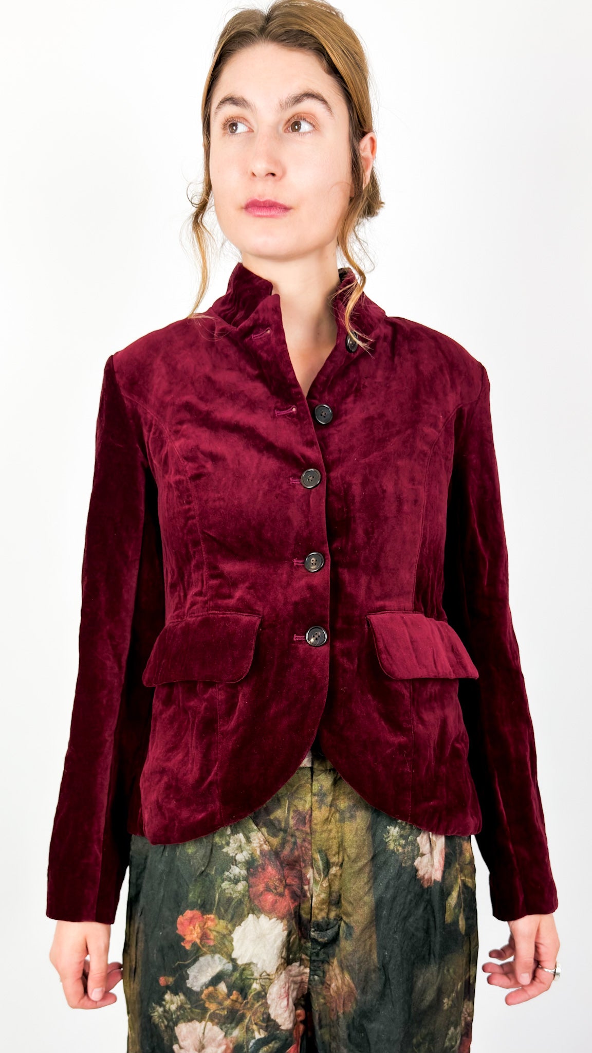 AM 8150 Puff Back Jacket Red Velvet
