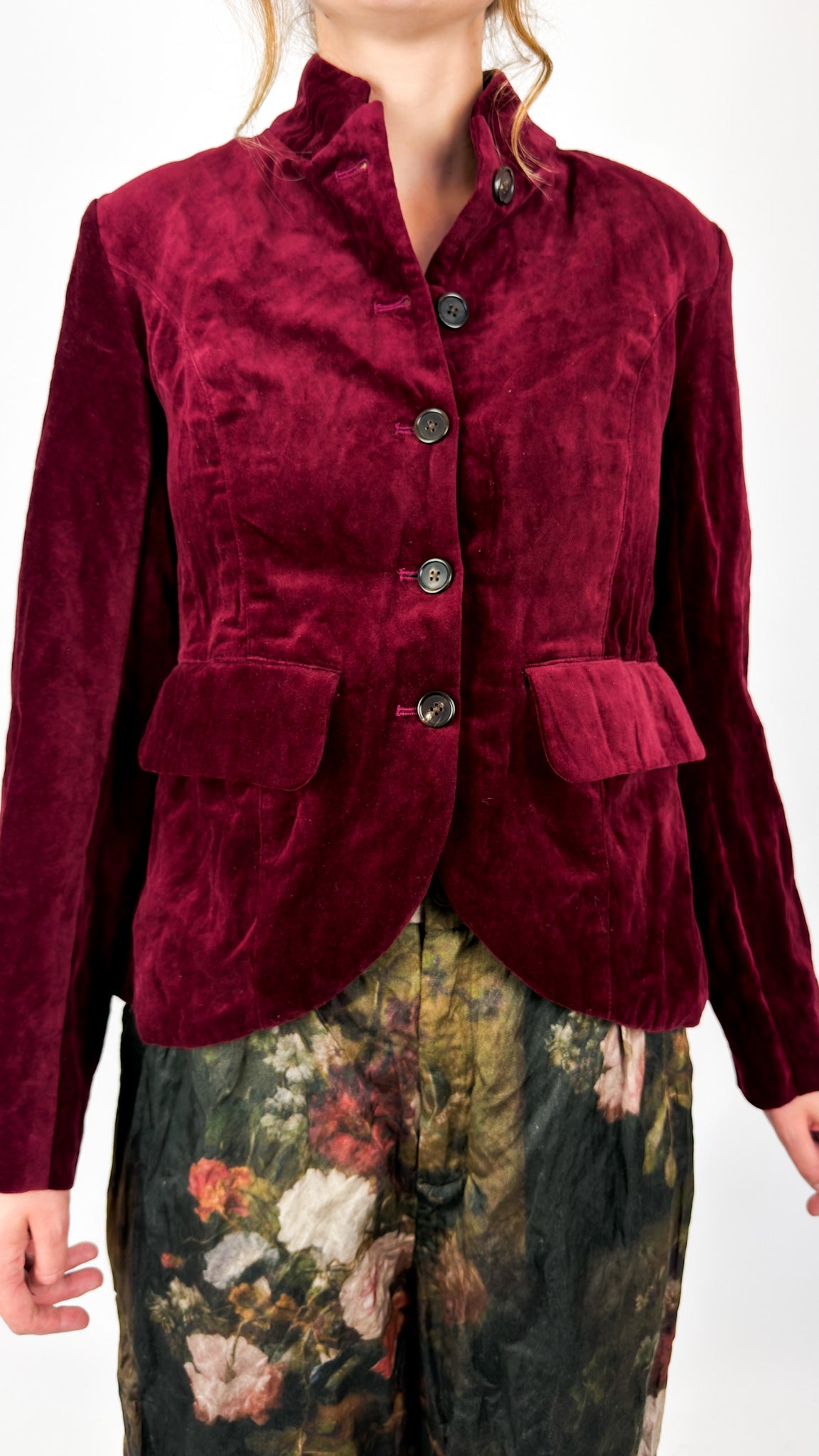 AM 8150 Puff Back Jacket Red Velvet