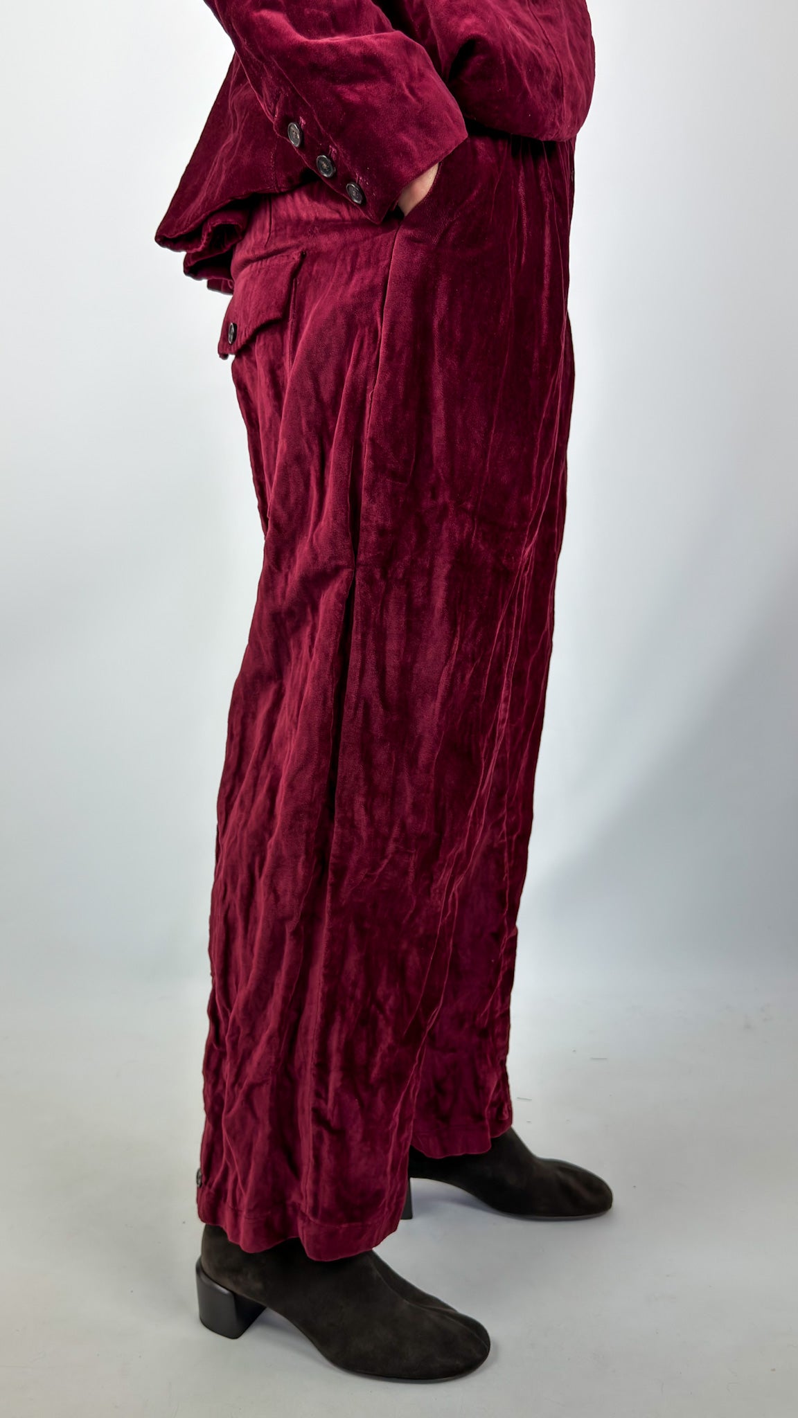AM 8149 Pocket Trousers Red Velvet