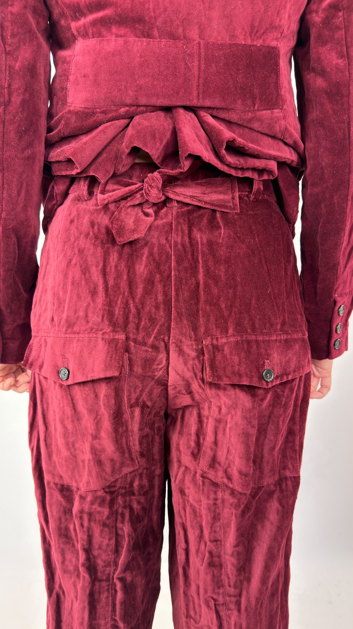 AM 8149 Pocket Trousers Red Velvet