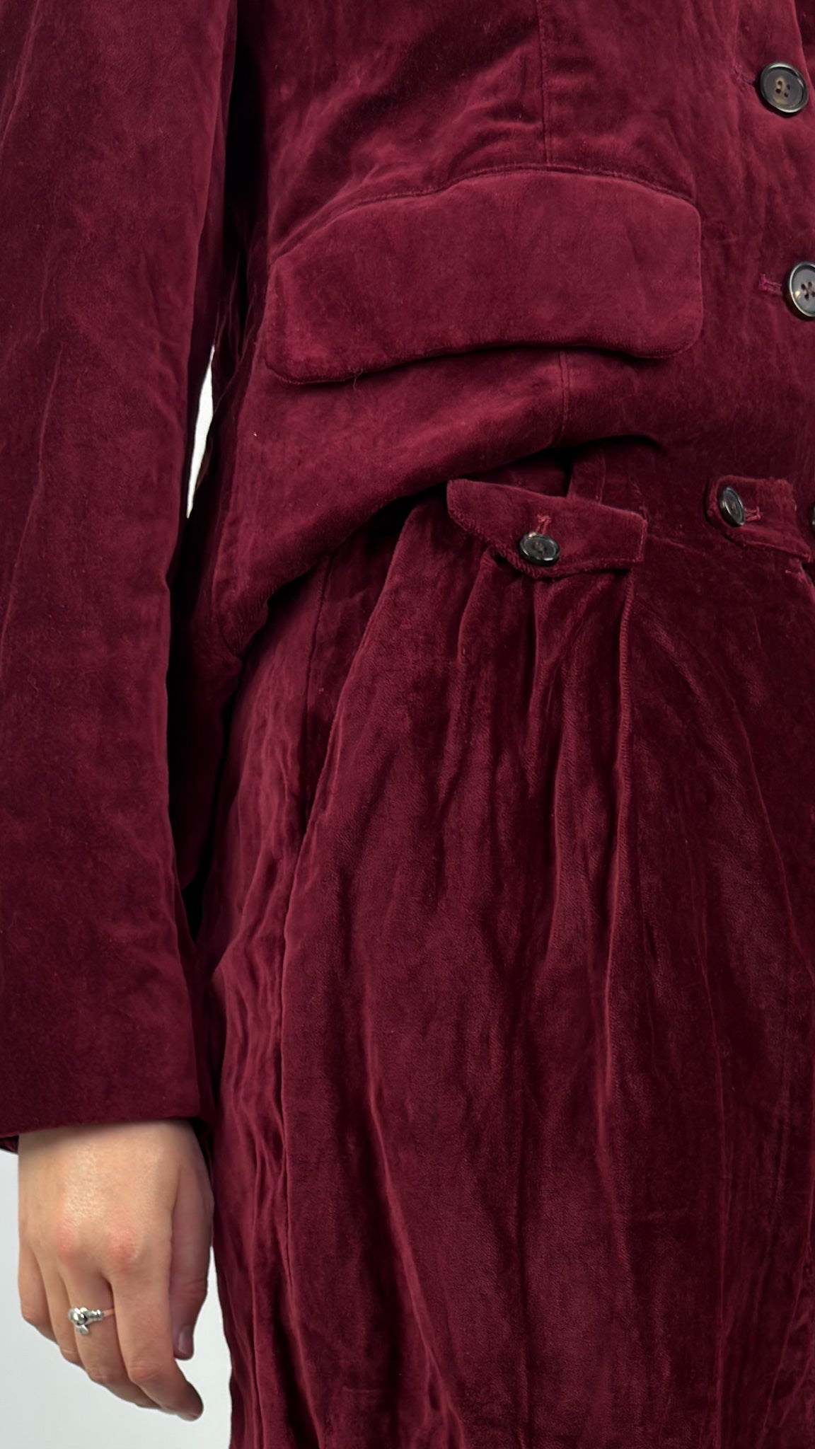 AM 8149 Pocket Trousers Red Velvet
