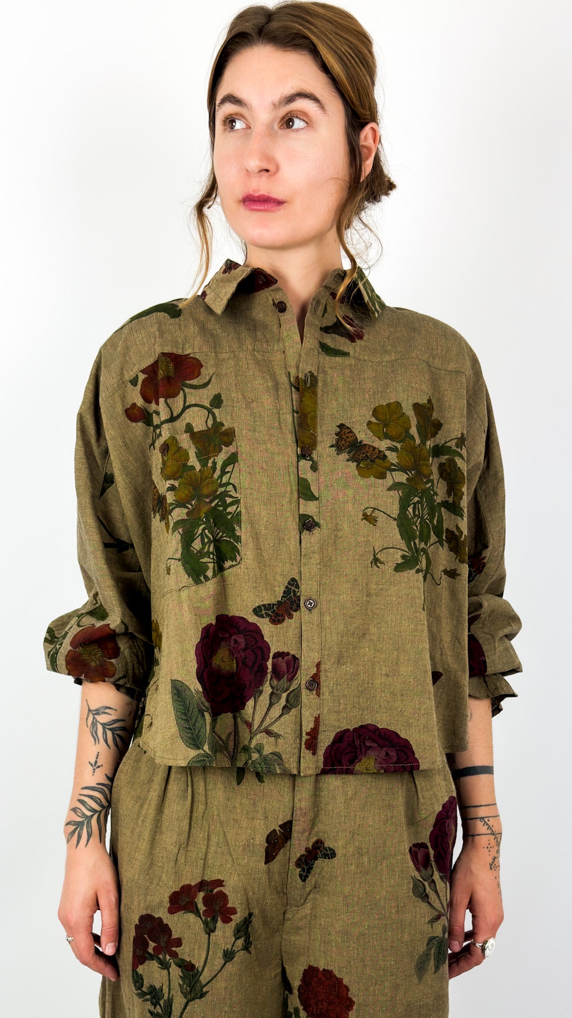 AM 0430 Airy Shirt Automne Rouge