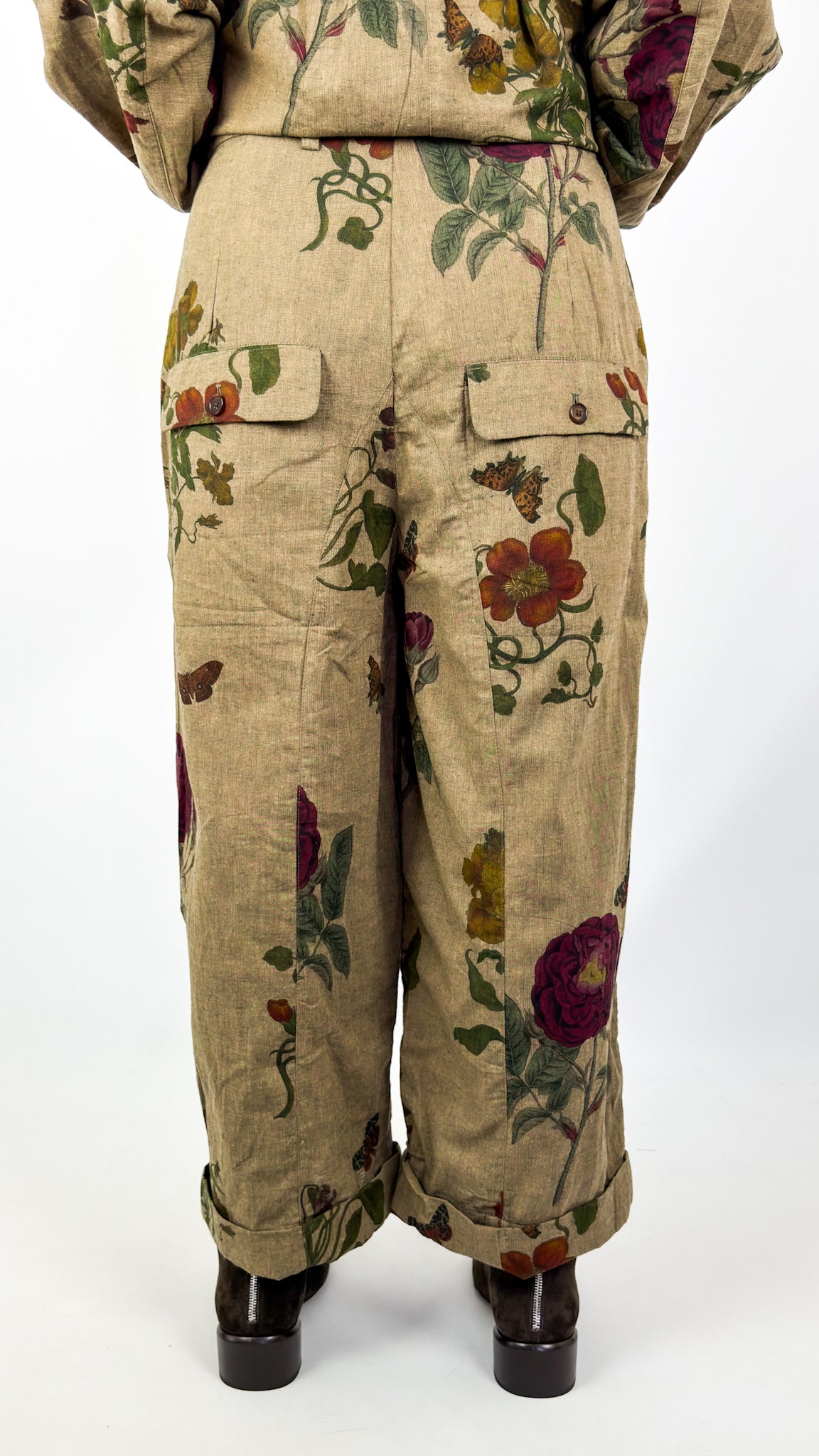 AM 1270 Wide Trousers Automne Rouge