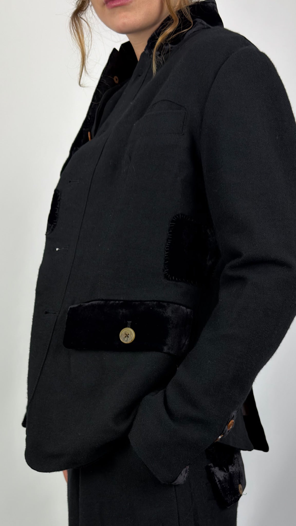 AM 0644 Poets Jacket Black