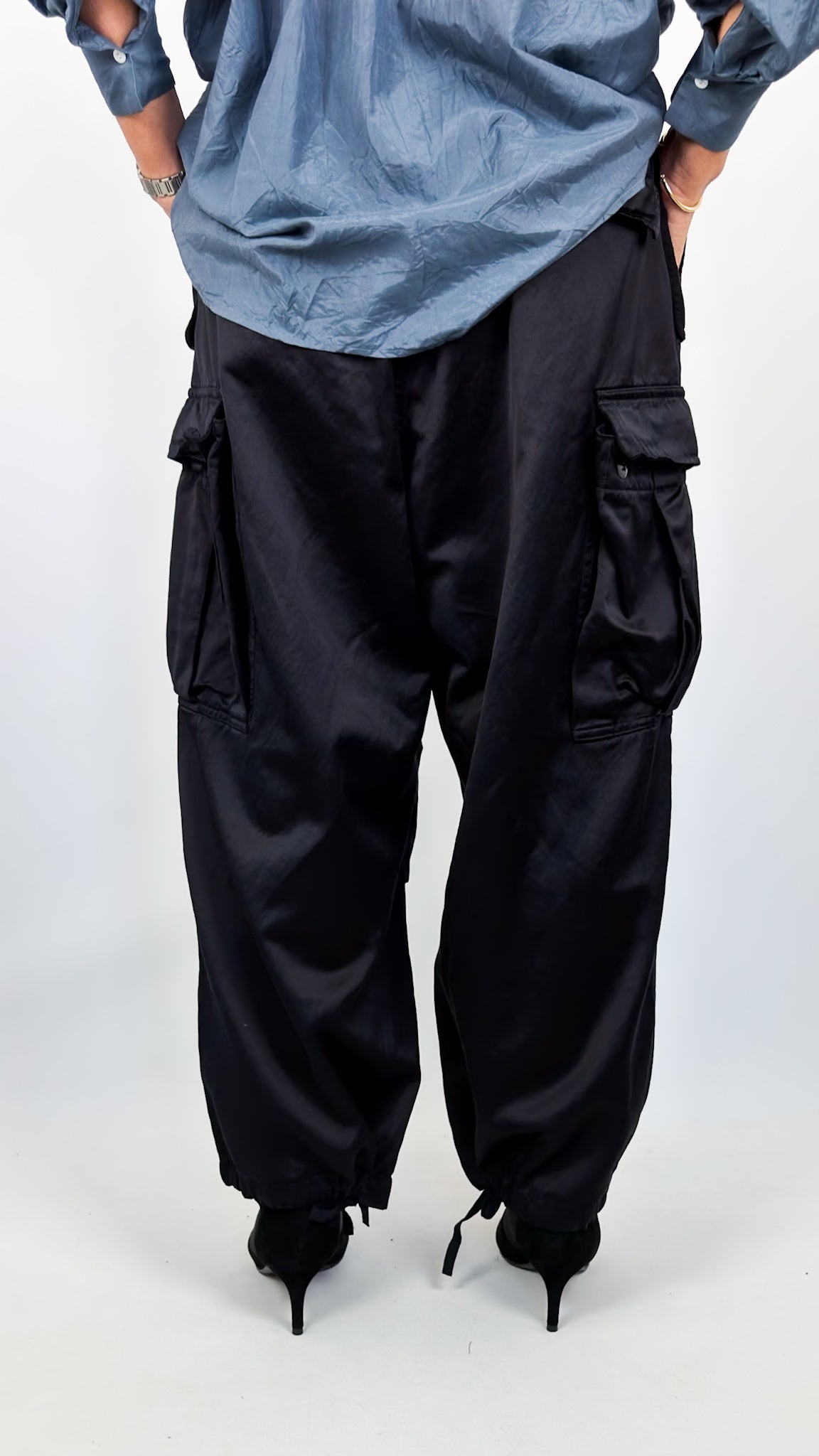 Toujours Baggy Trousers Navy