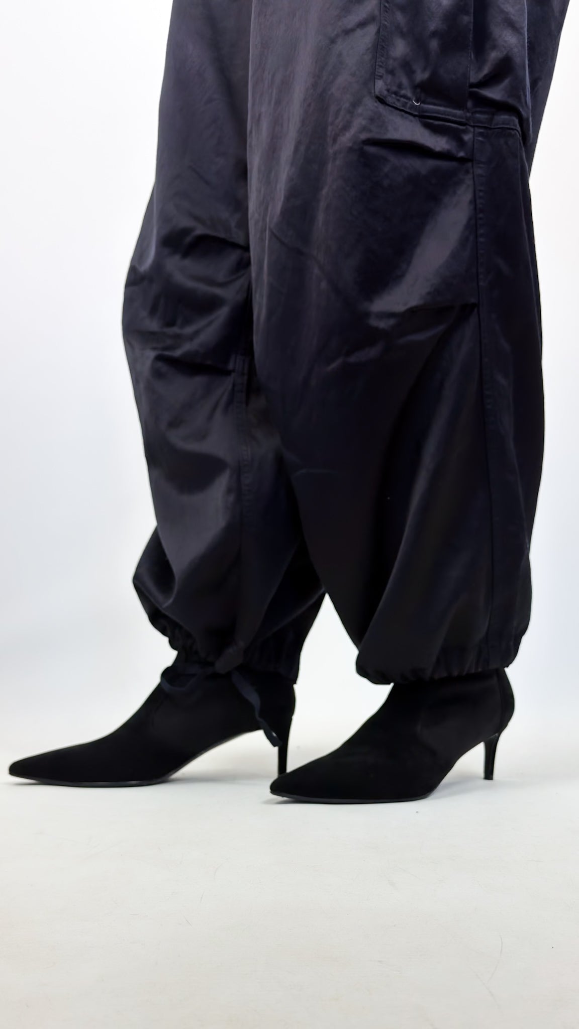Toujours Baggy Trousers Navy