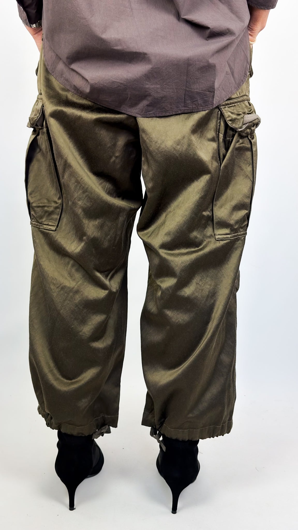 Toujours Baggy Trousers Olive
