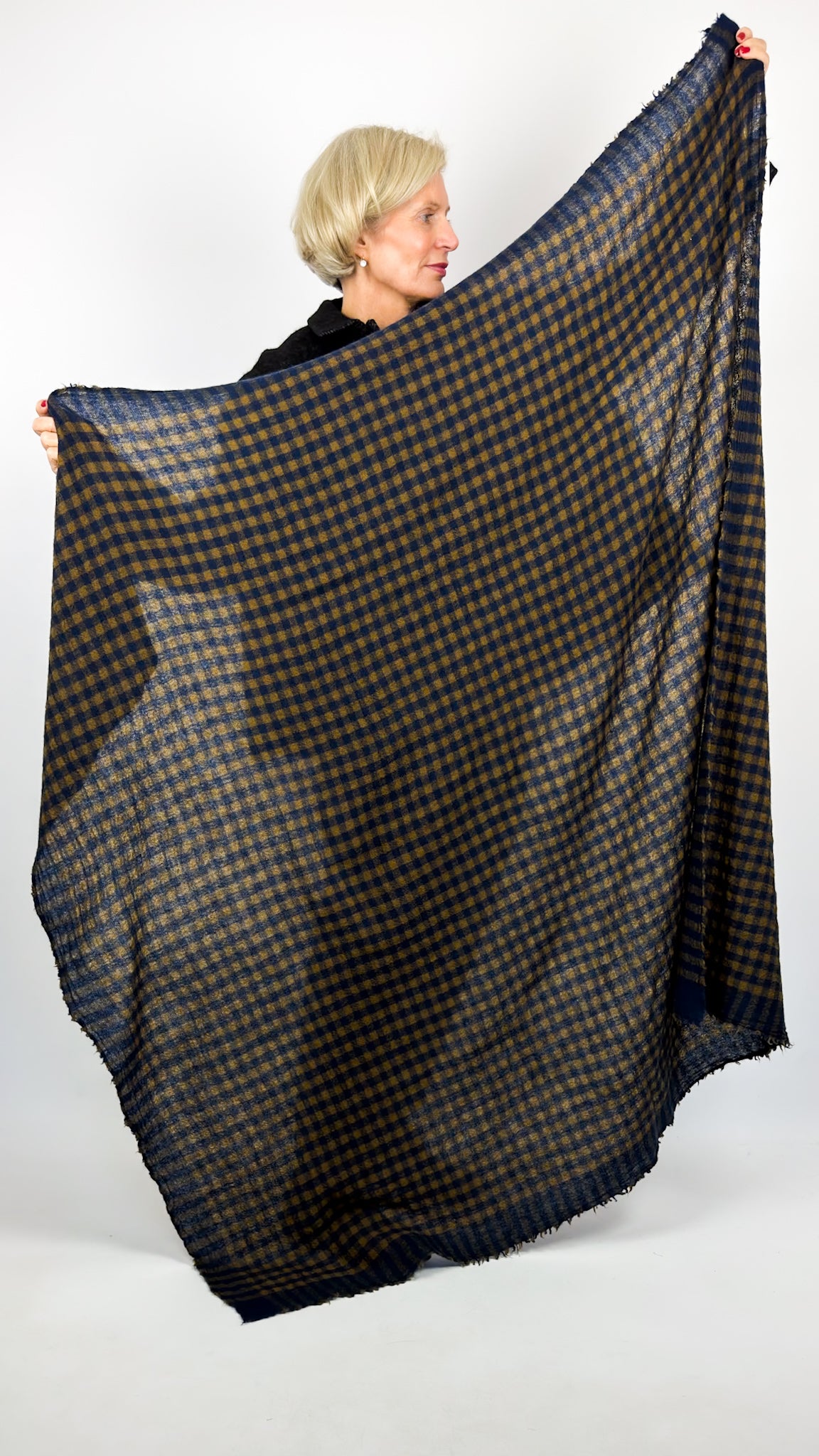 Abpuntob  2118 Scarf Olive/Blue