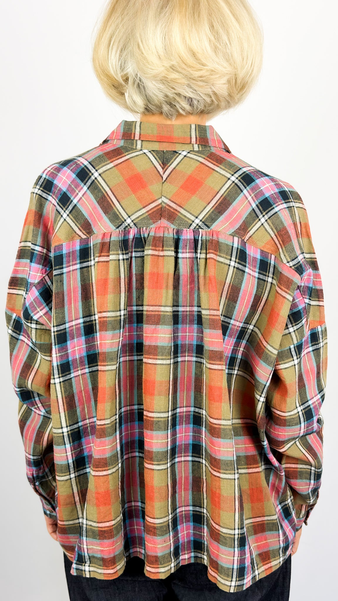 Ichi 304 Tartan Shirt Beige