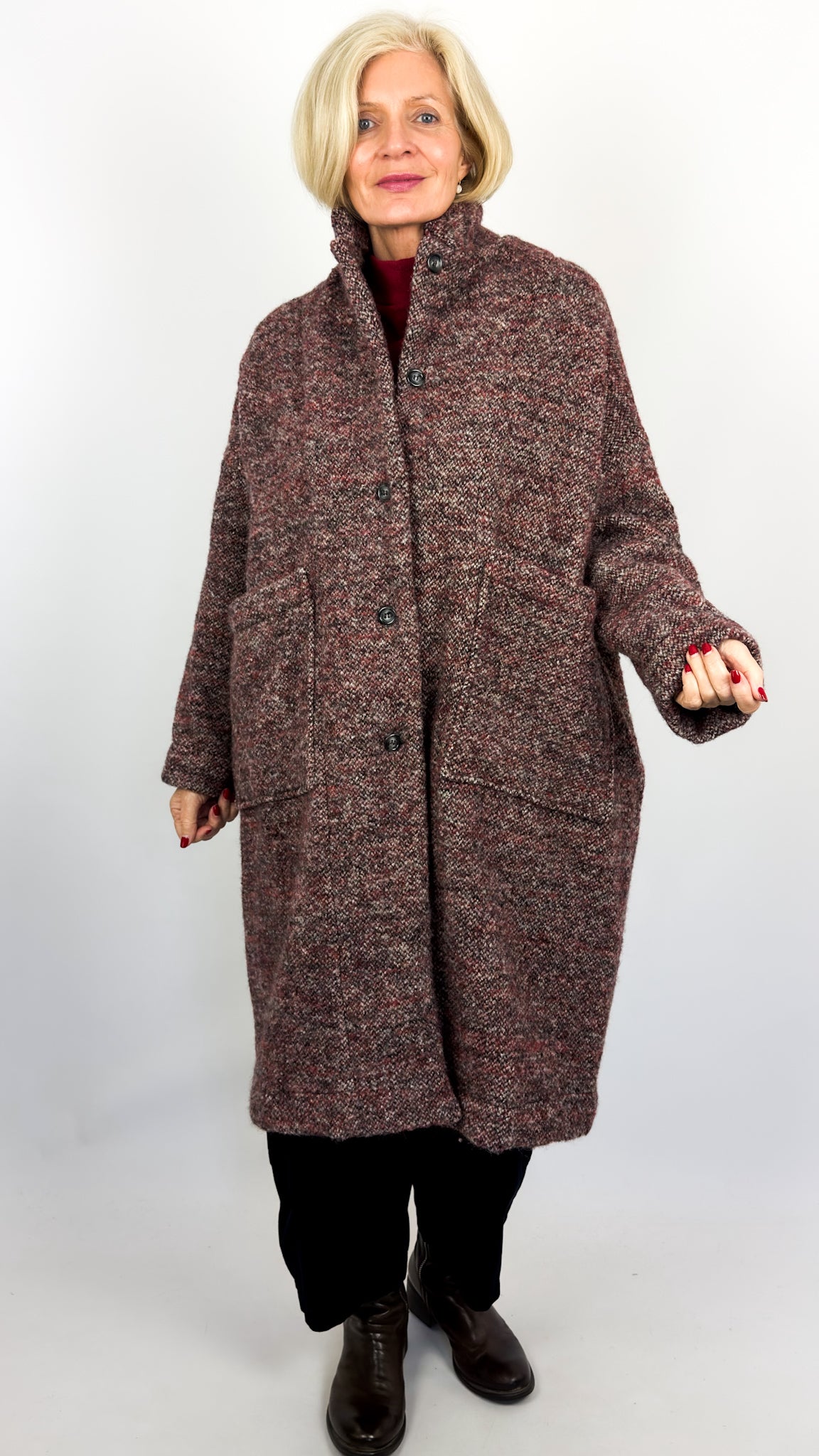 Mama B Hannah Coat Rosso