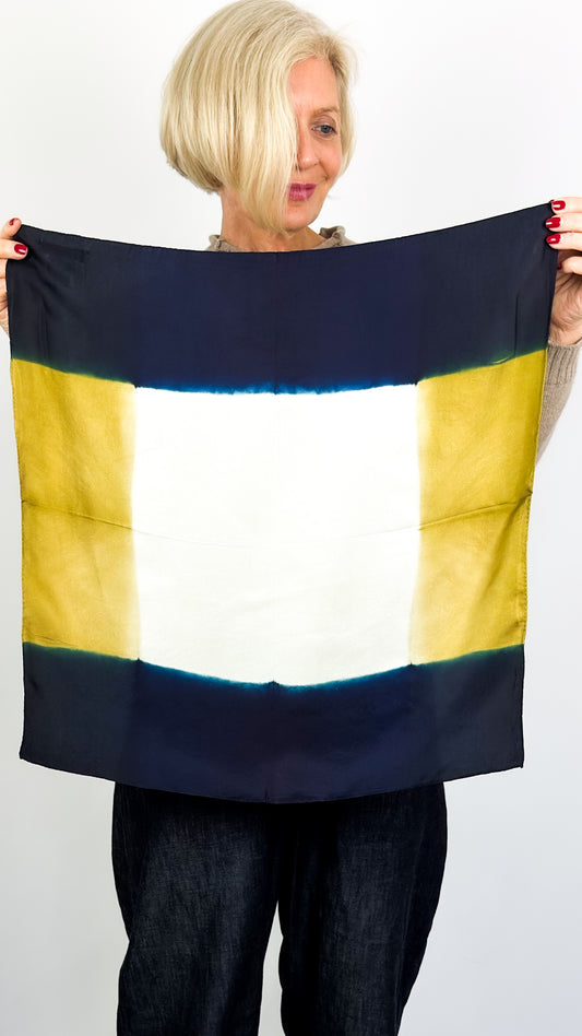 Denovombre Intrigue Scarf Blue/Bronze