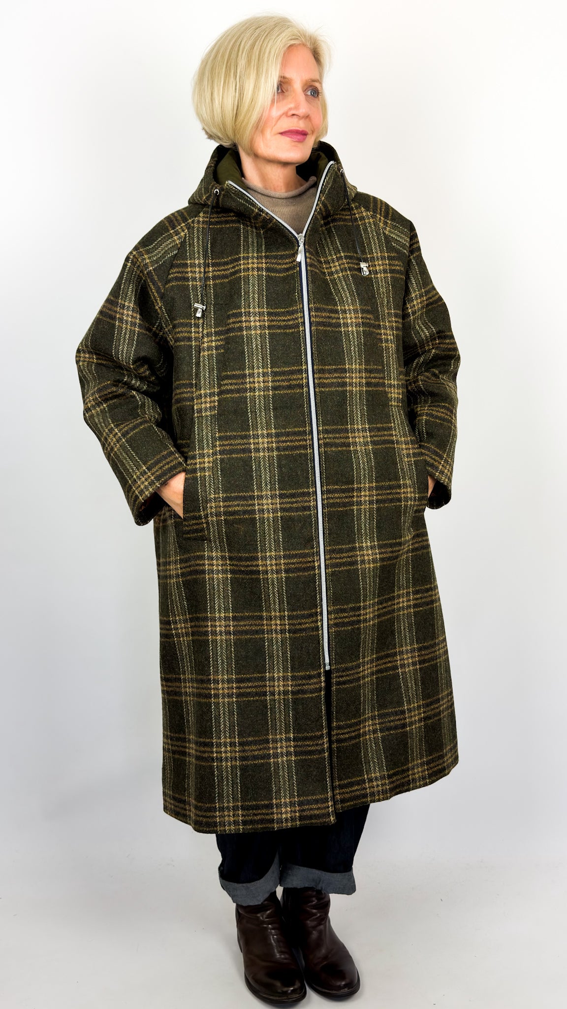 Pret pour partir Carla Coat Brown Check