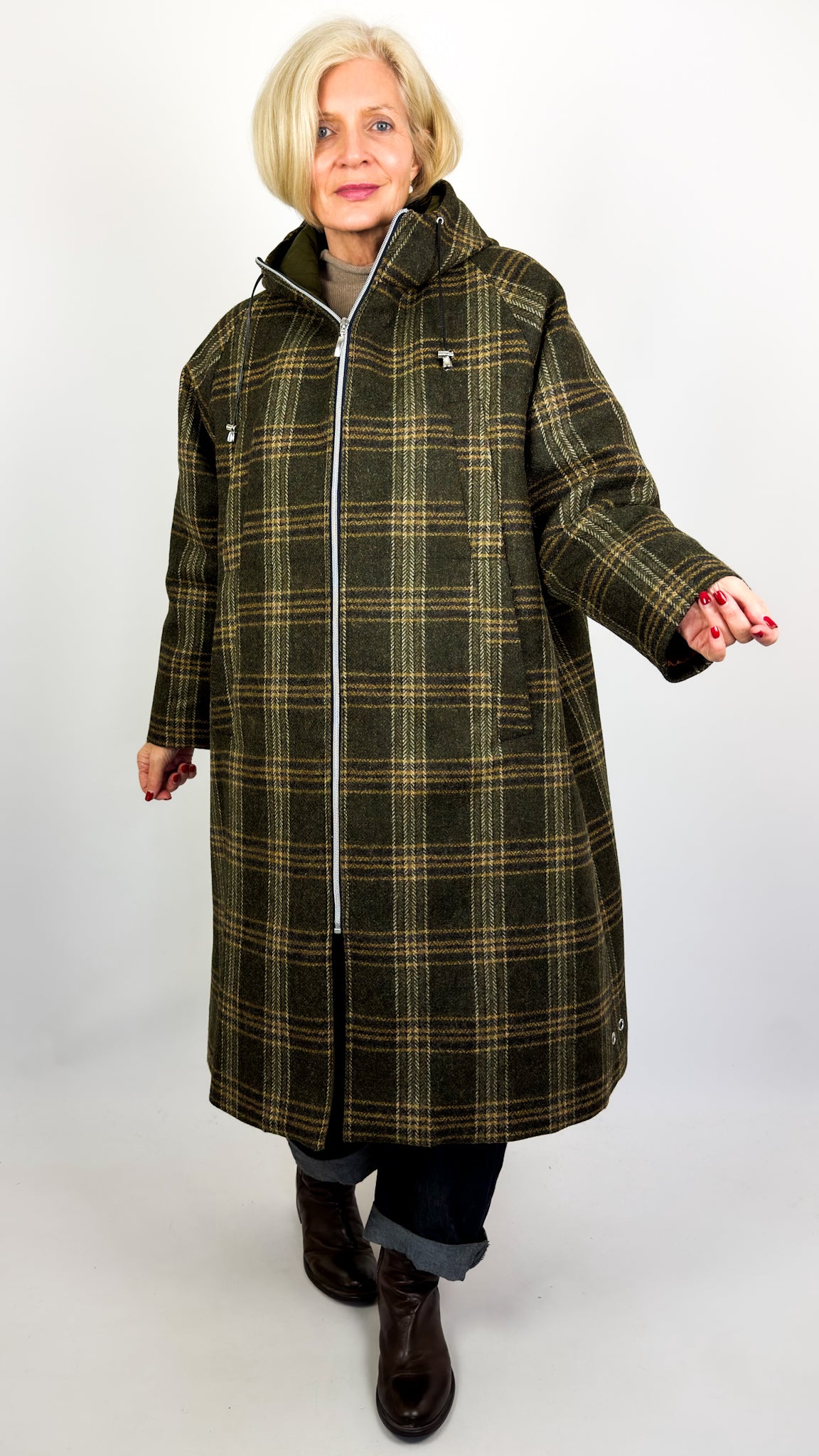 Pret pour partir Carla Coat Brown Check