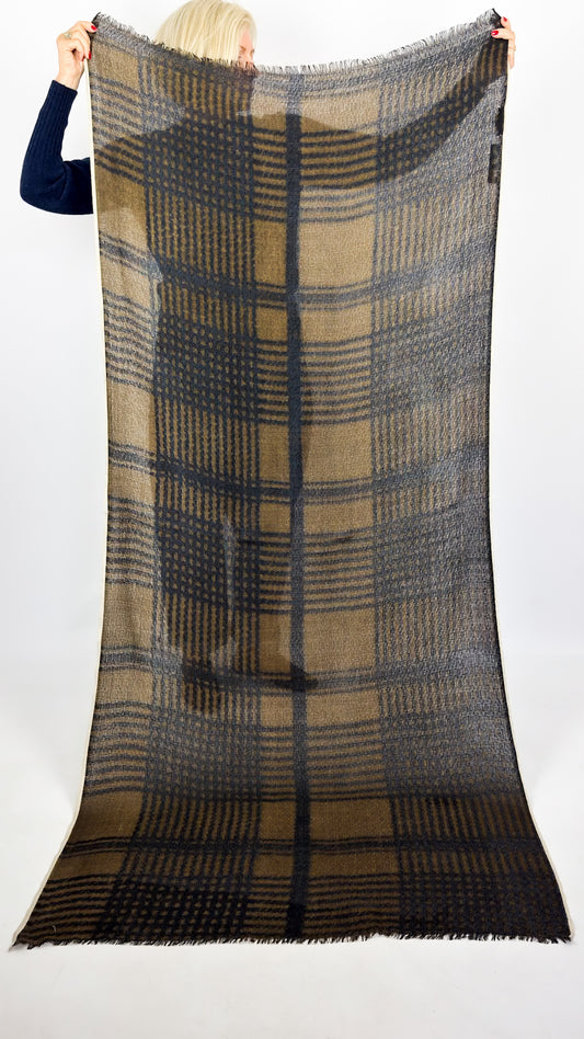 Épice Tweed Scarf Charcoal