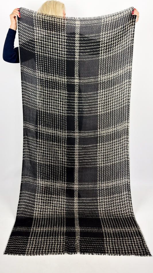 Épice Tweed Scarf Black