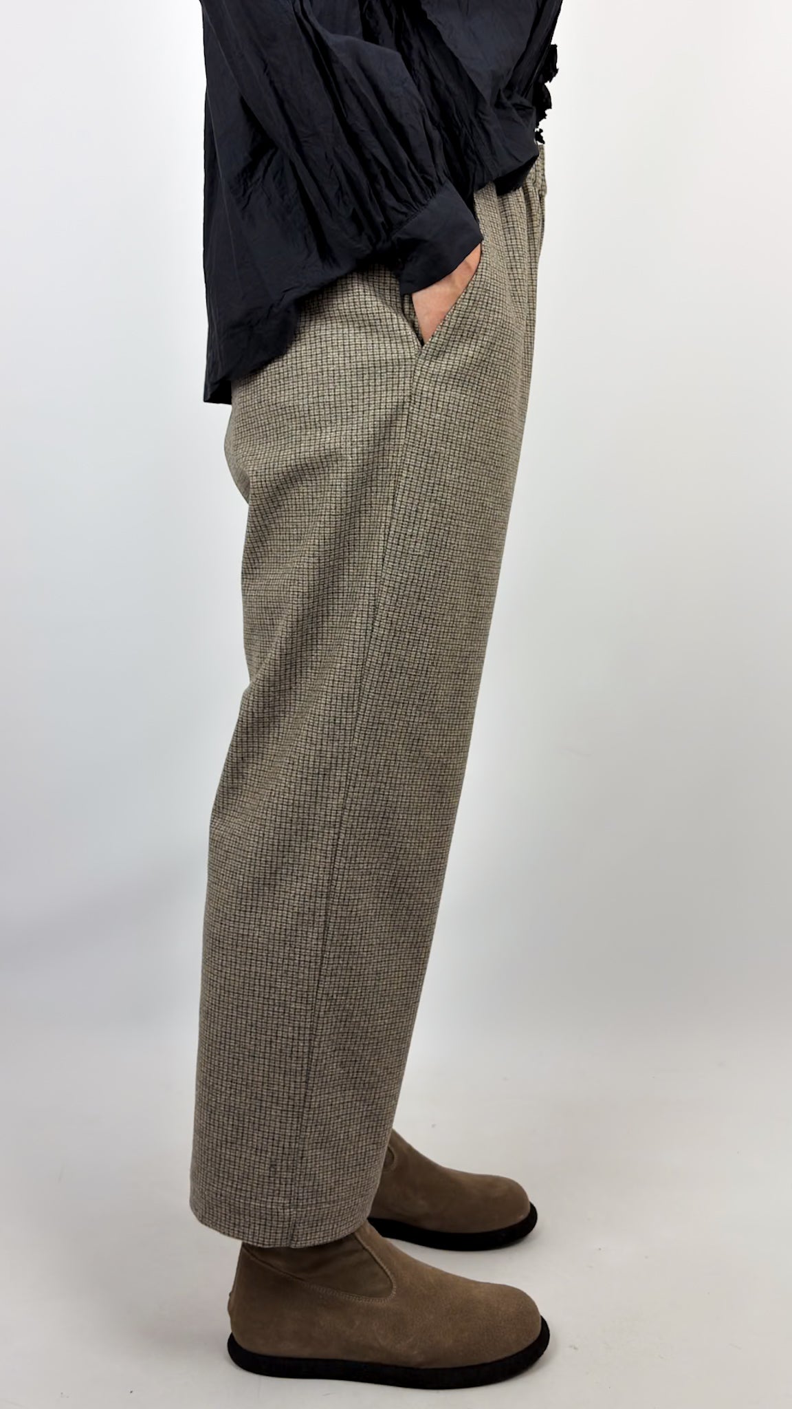 Toujours Easy Trousers Taupe/Brown