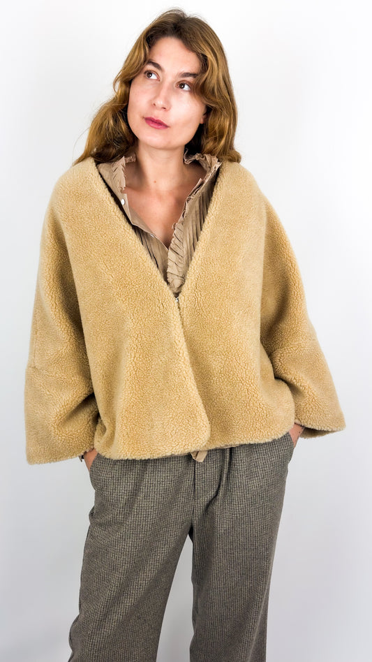 Toujours Shawl Jacket Camel