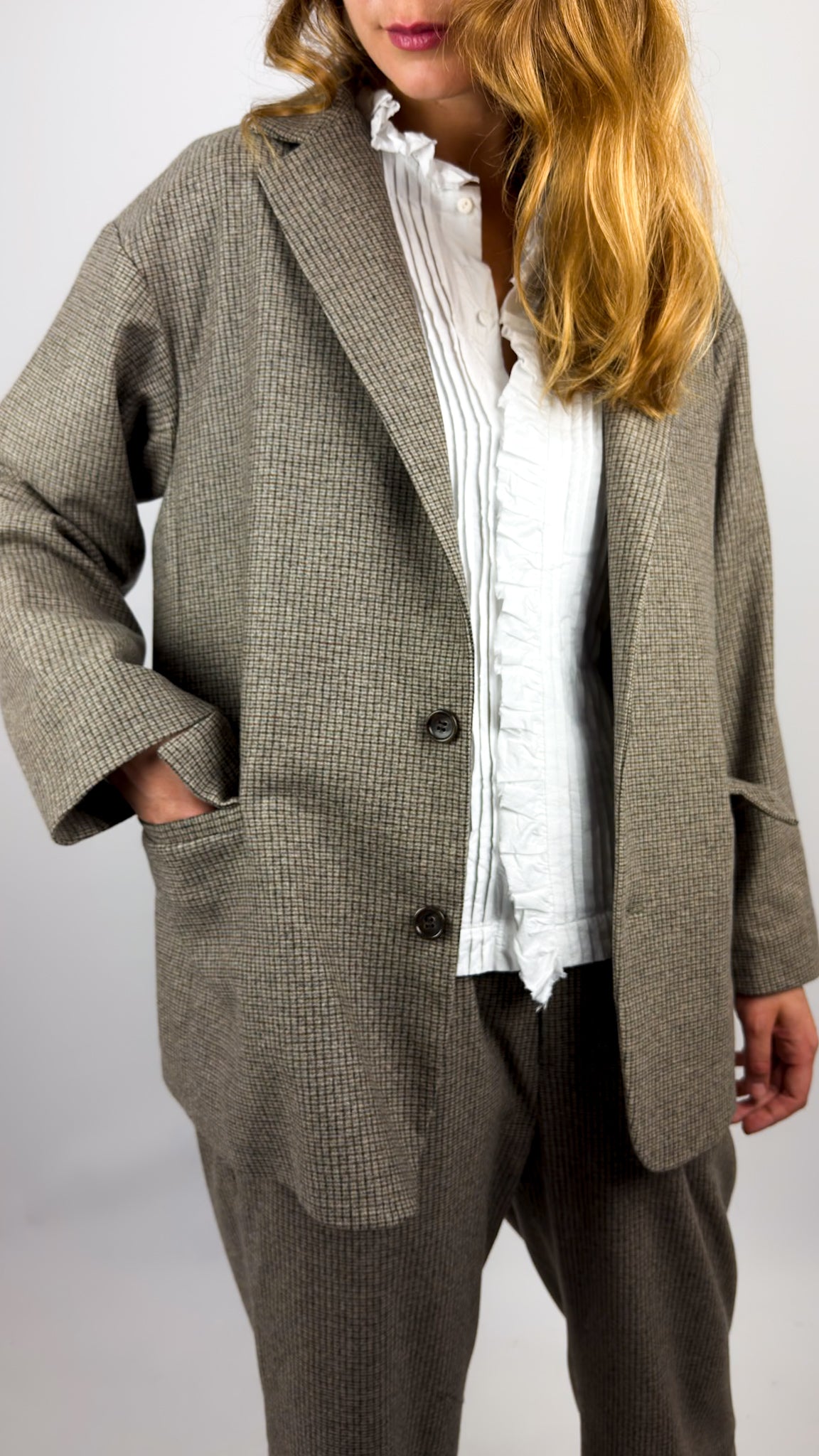 Toujours Sack Jacket Taupe/Brown