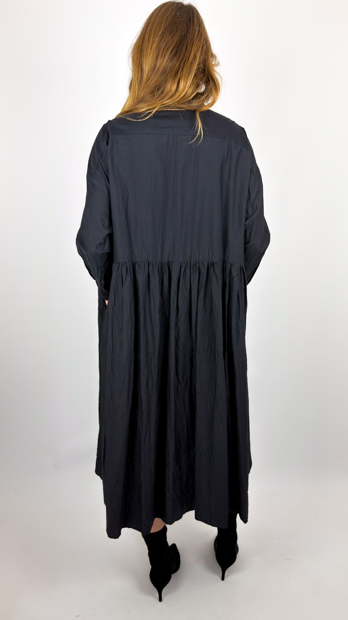 Toujours Shirt Dress Black/Navy