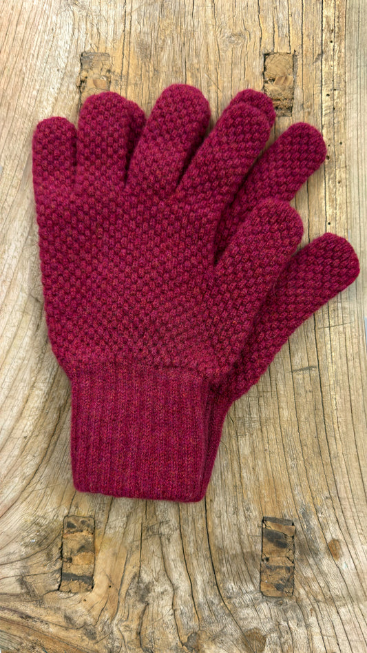 Cordelia James Moss Stitch Gloves