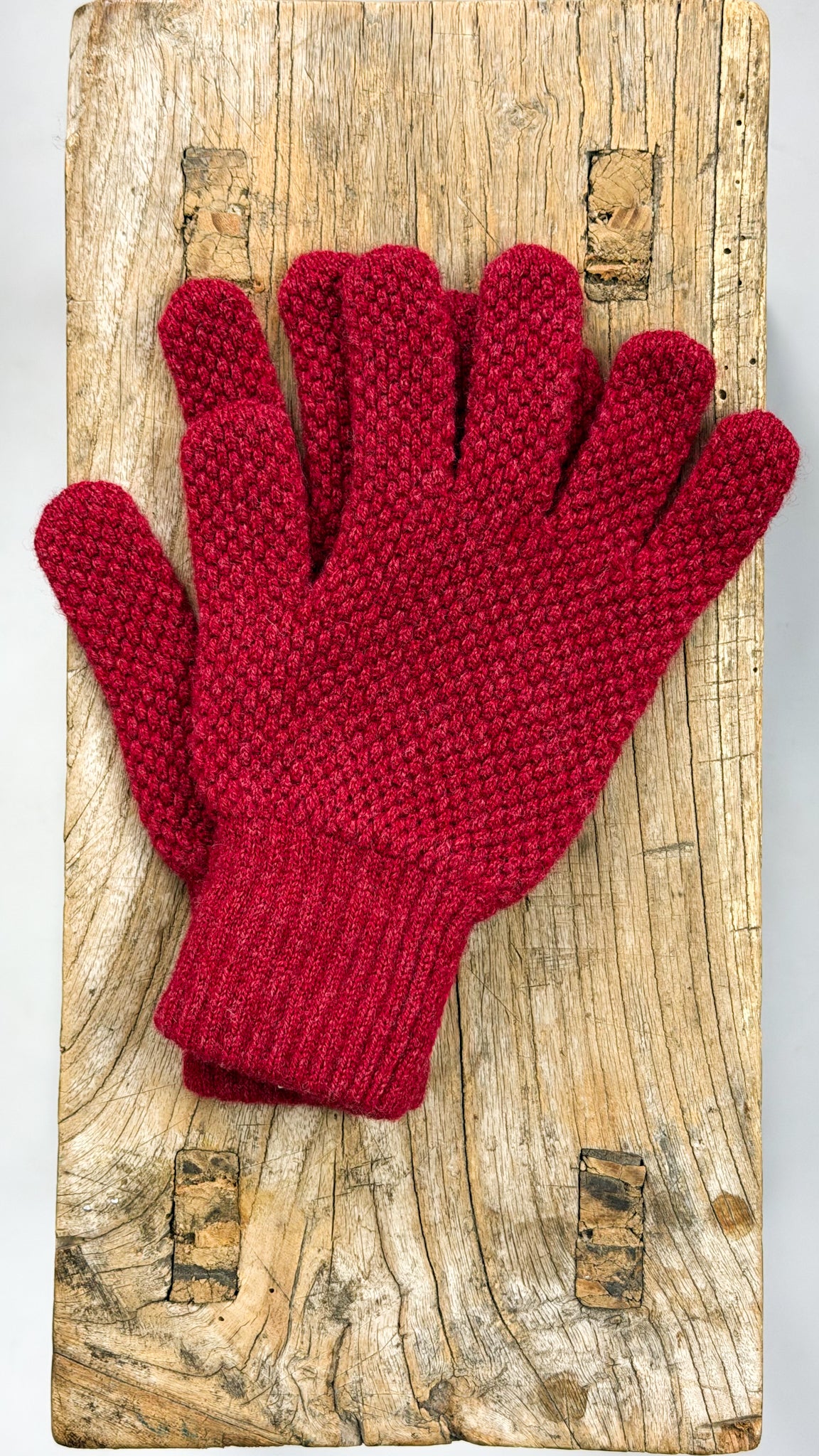 Cordelia James Moss Stitch Gloves