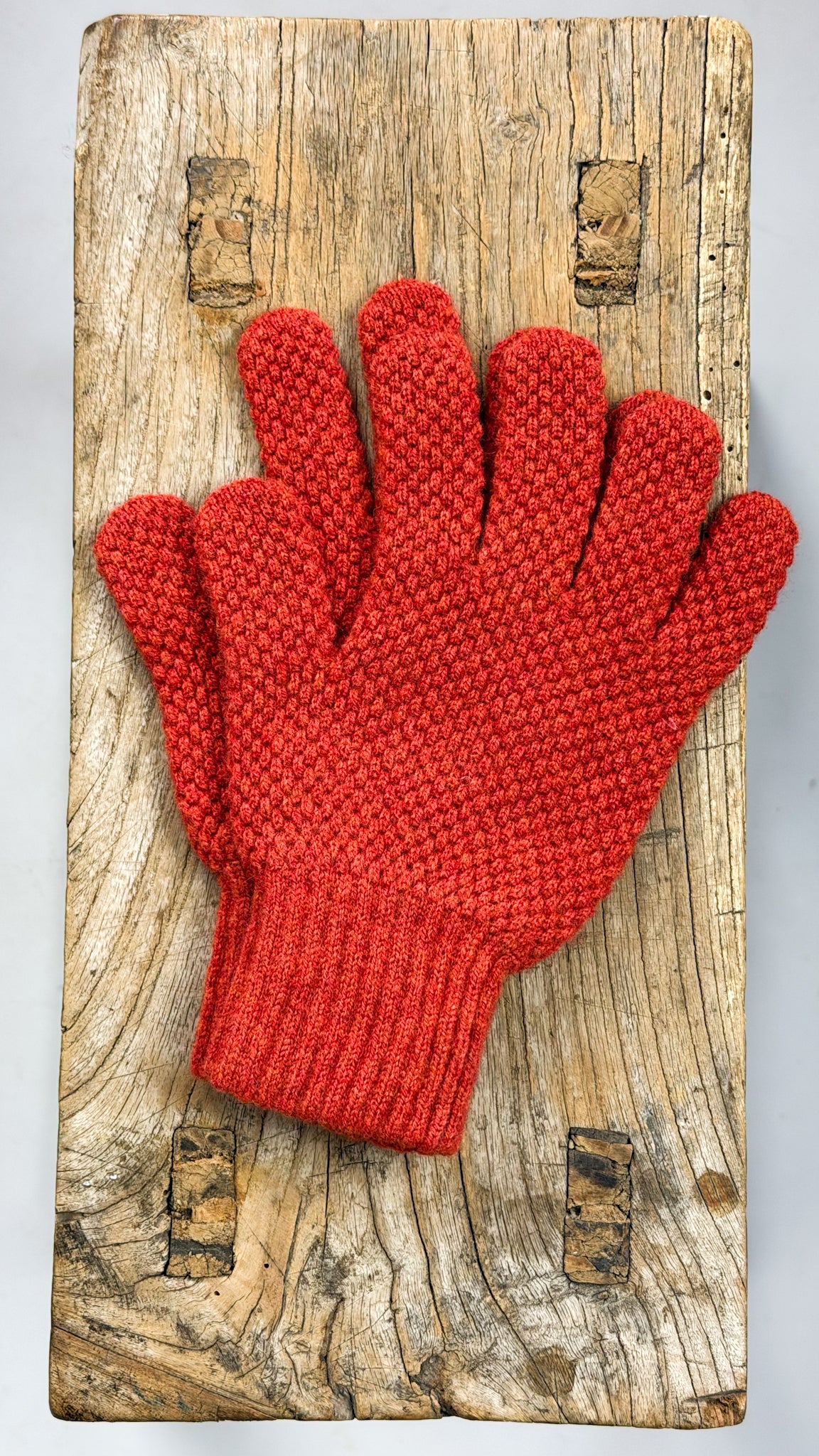 Cordelia James Moss Stitch Gloves