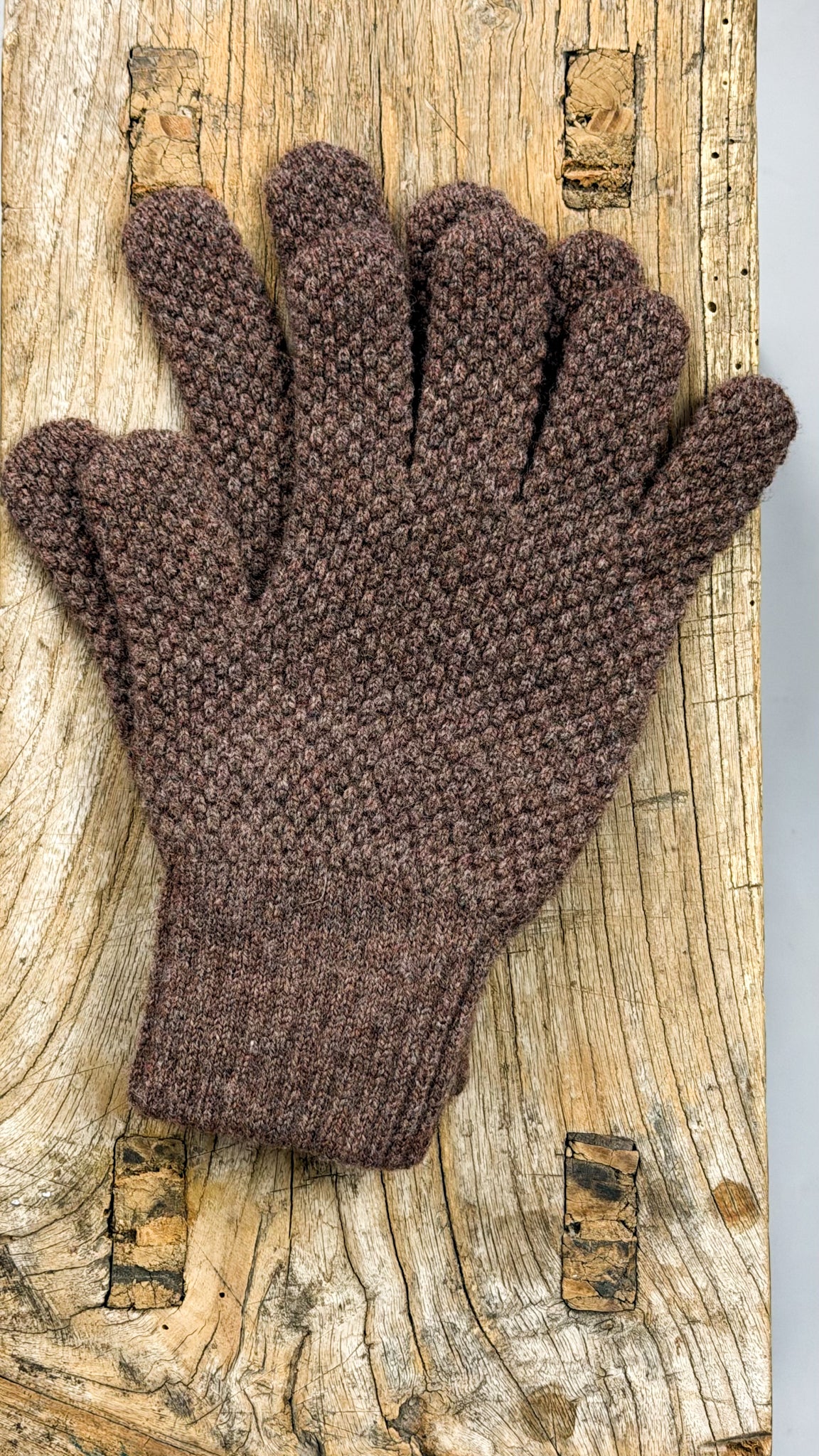 Cordelia James Moss Stitch Gloves
