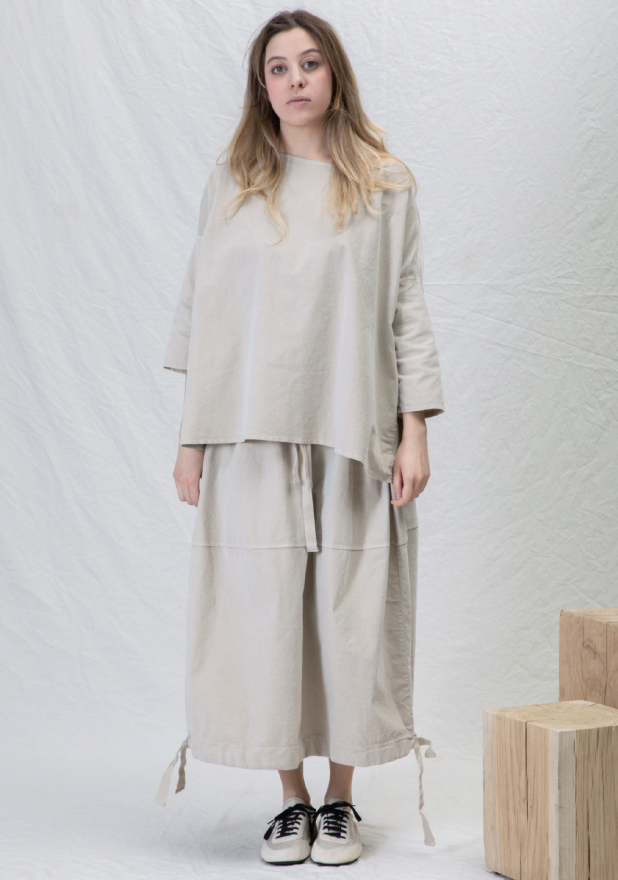 Album Boatneck V Blouse Wine