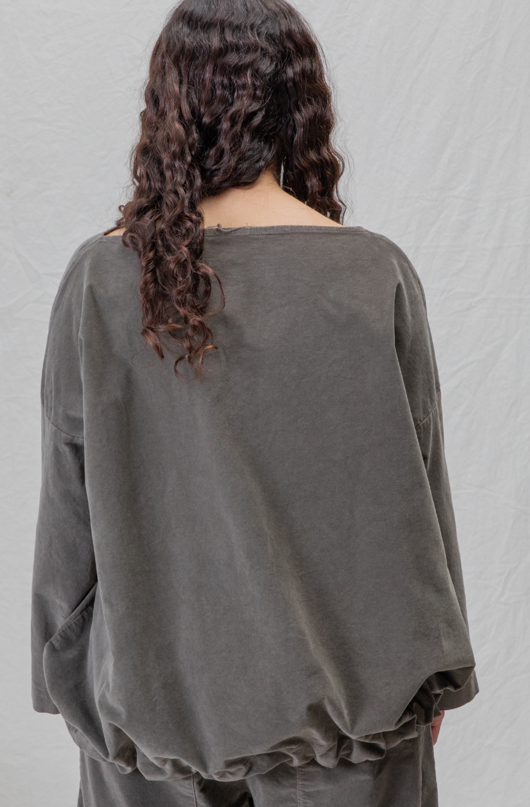 Album Di Famiglia V Drawstring Blouse Brown PRE-ORDER