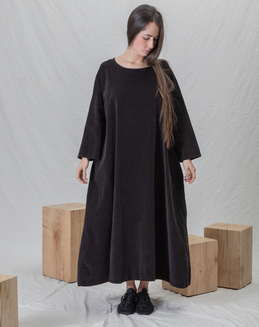 Album Di Famiglia V Loose Dress Taupe PRE-ORDER
