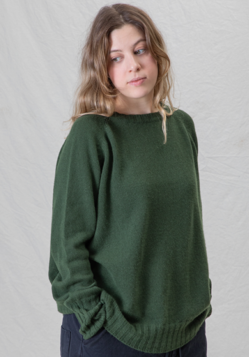 Album Di Famiglia WS Girocollo Raglan Jumper Brown