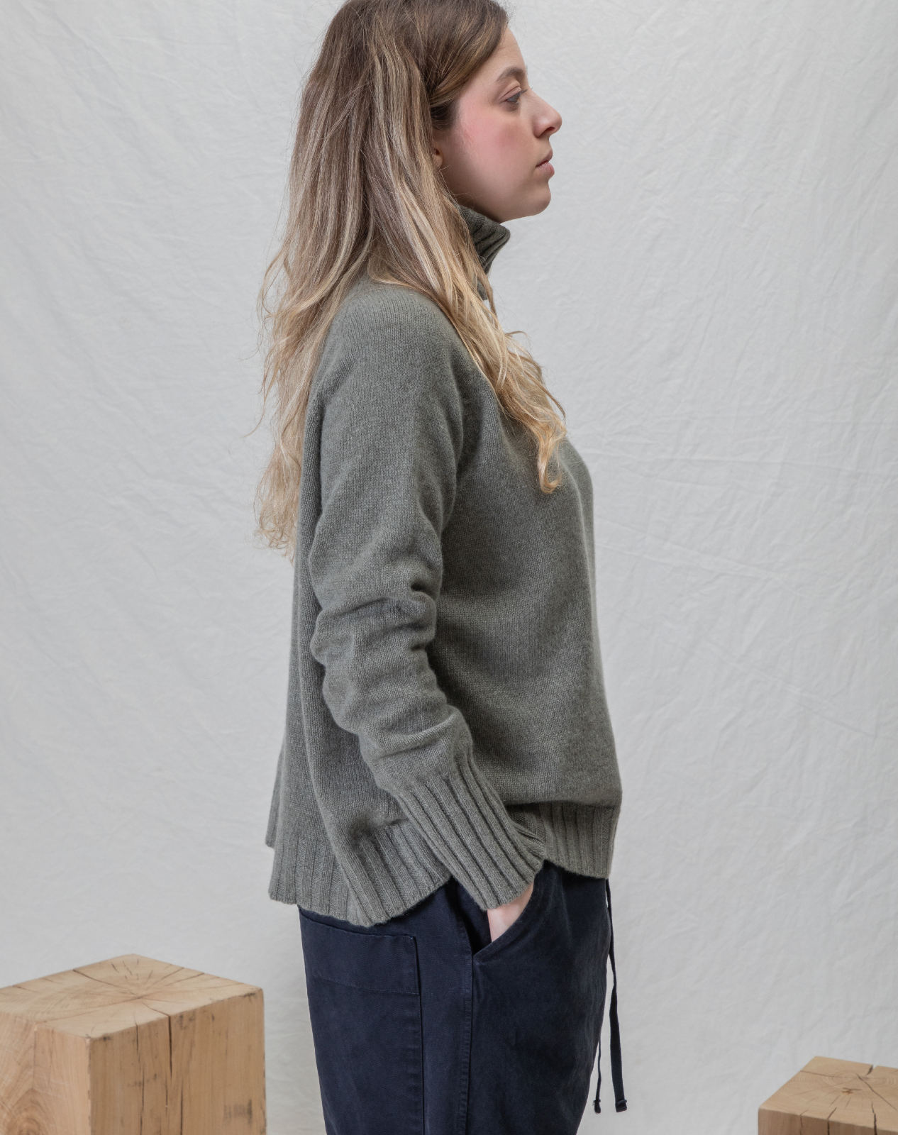 Album Di Famiglia WS Dolcevita Jumper Oatmeal