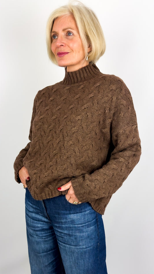 Cordelia James Fugu Jumper Chestnut