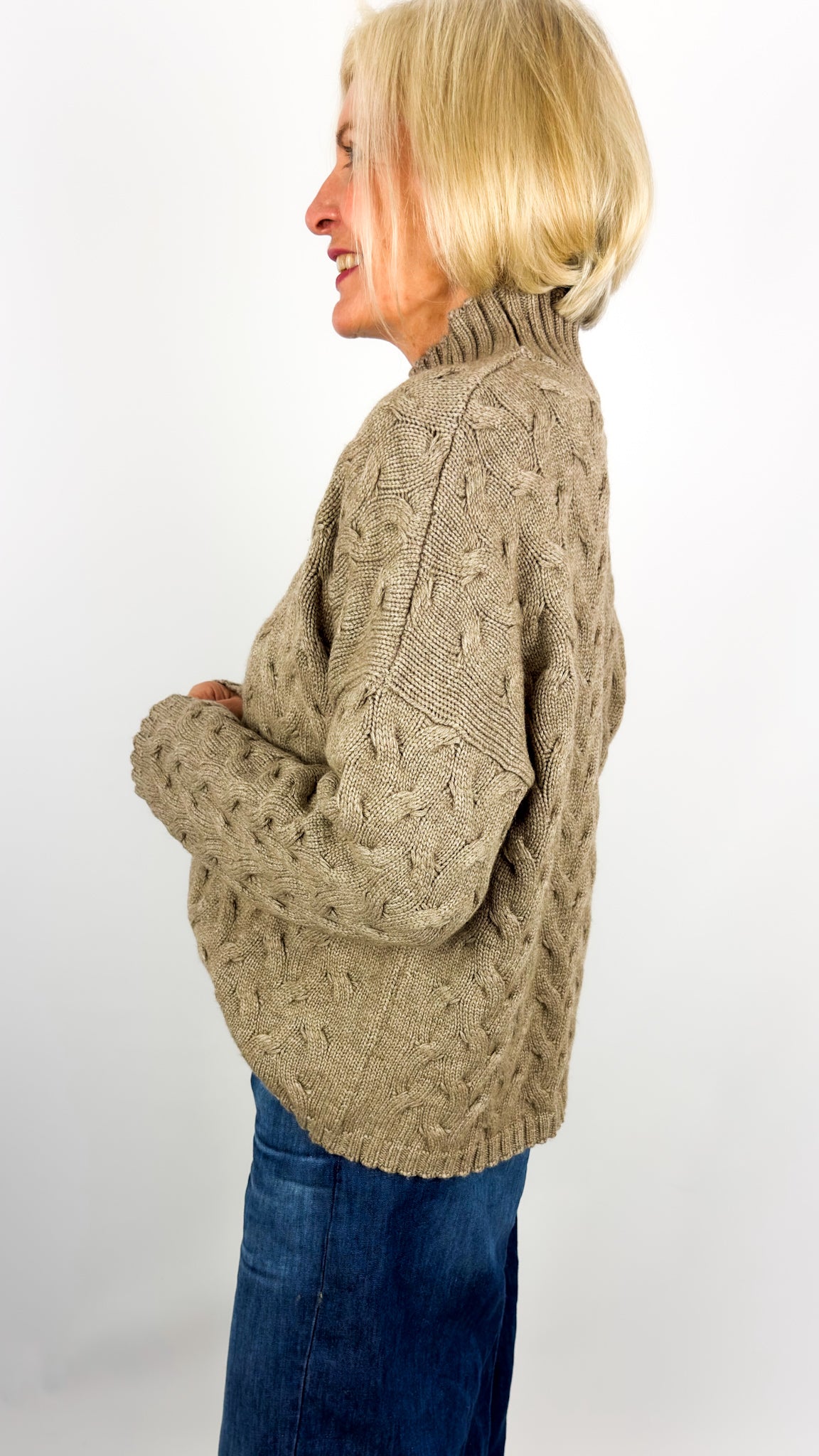 CJ Fugu Jumper Stone Marl