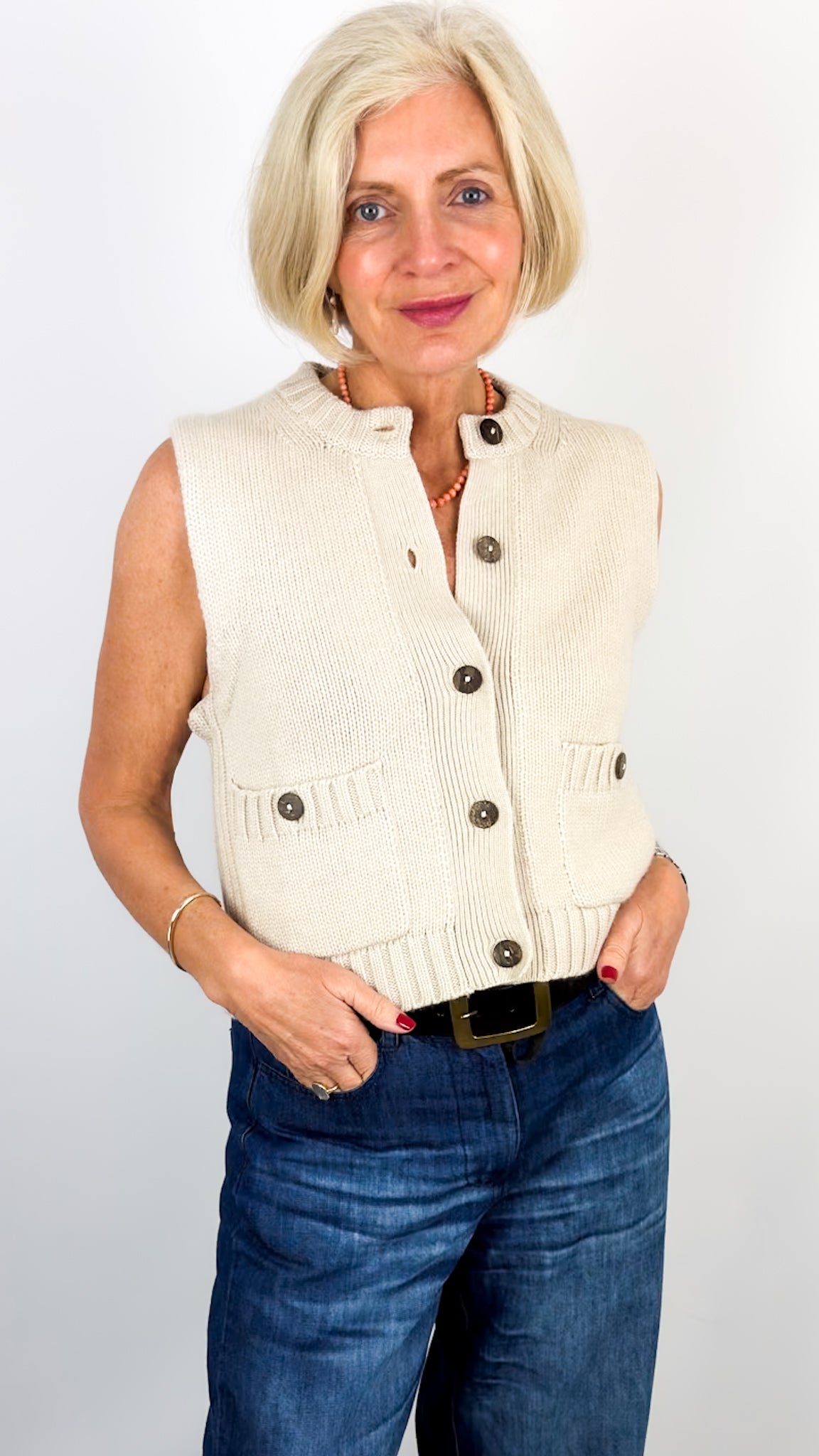 Cordelia James Mina Cardigan Birch