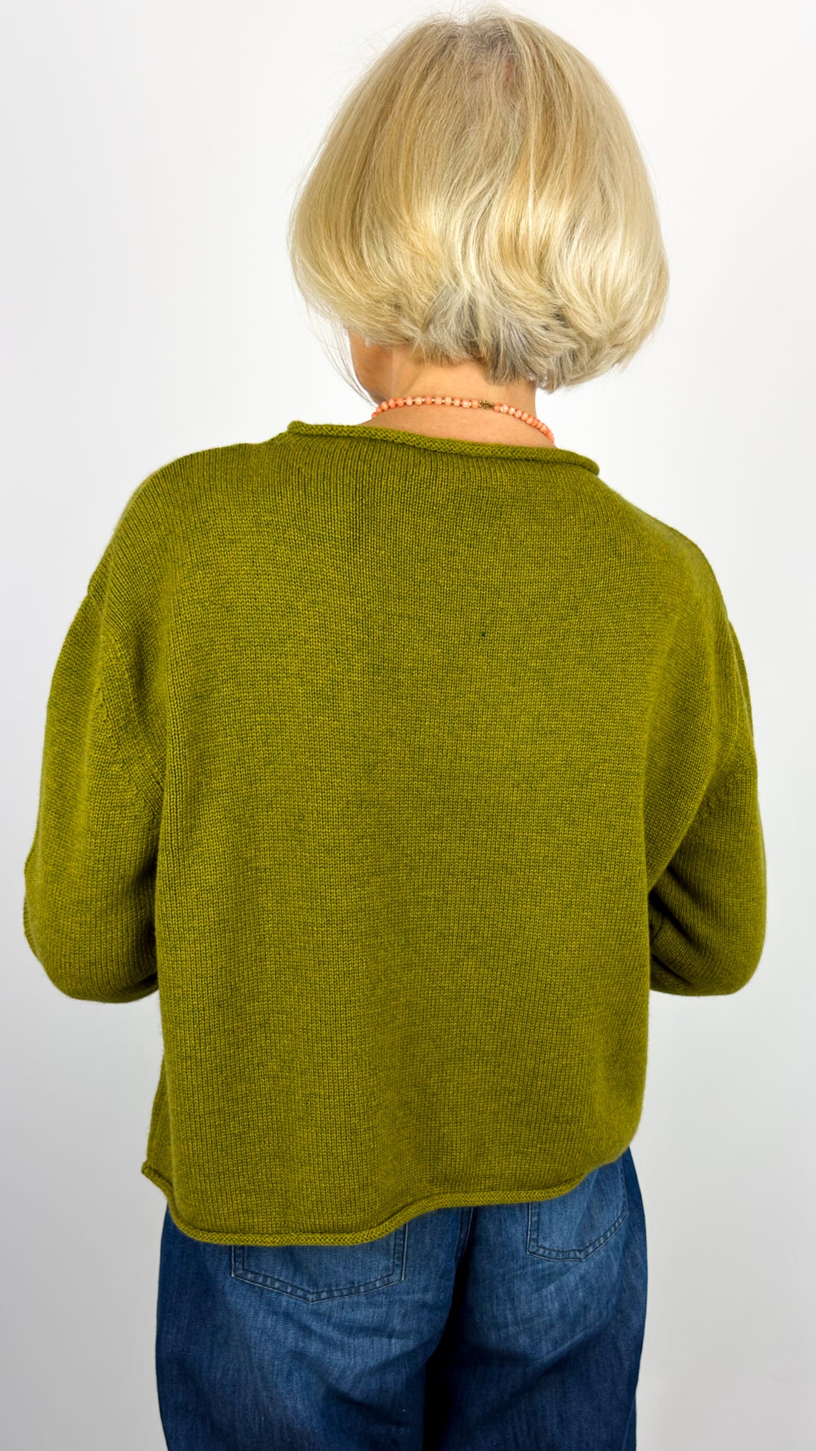 Cordelia James Pea Jumper Moss Marl